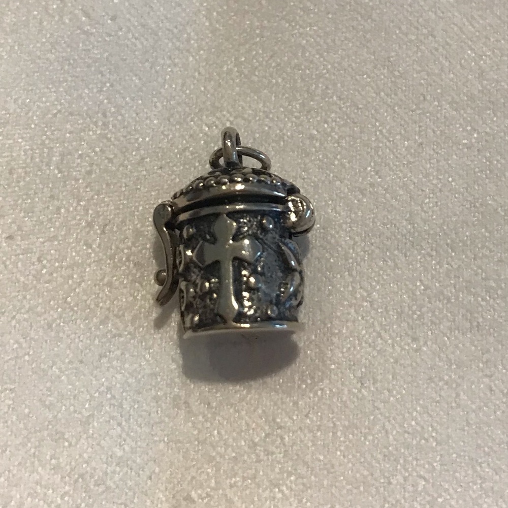Sterling Silver Prayer Box Charm